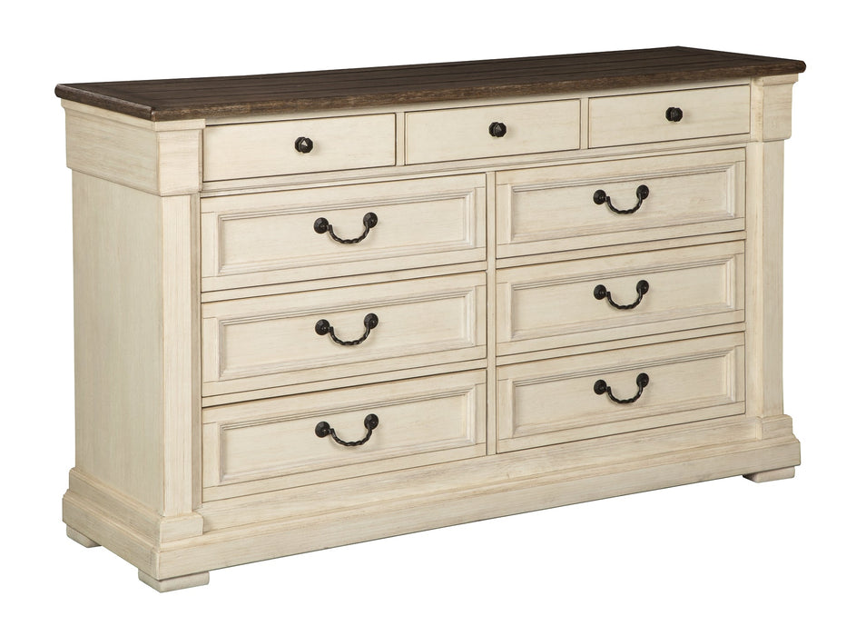 Bolanburg King Panel Bed with Dresser Homeline Furniture