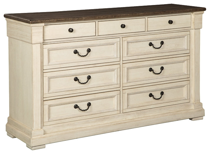 Bolanburg King Panel Bed with Dresser Homeline Furniture