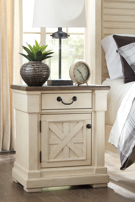 Bolanburg Queen Panel Bed with 2 Nightstands Homeline Furniture