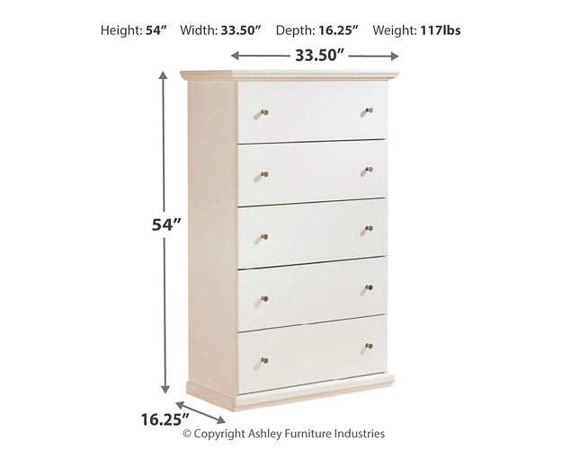 Bostwick Shoals Five Drawer Chest Homeline Furniture