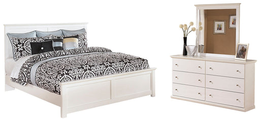 Bostwick Shoals King Panel Bed with Dresser Homeline Furniture