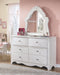 Bostwick Shoals Twin Panel Bed with Mirrored Dresser, Chest and 2 Nightstands Homeline Furniture