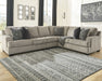 Bovarian 3-Piece Sectional with Ottoman Homeline Furniture