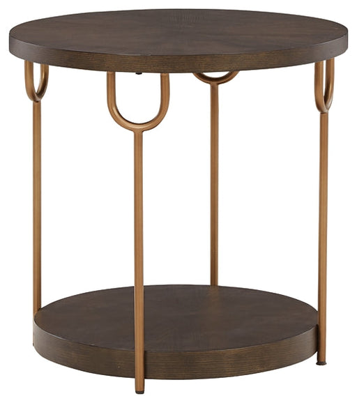 Brazburn Round End Table Homeline Furniture