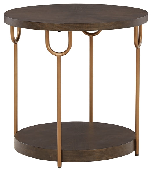 Brazburn Round End Table Homeline Furniture