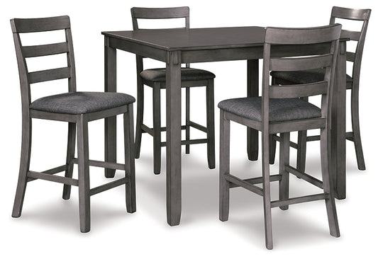 Bridson Square Counter TBL Set (5/CN) Homeline Furniture