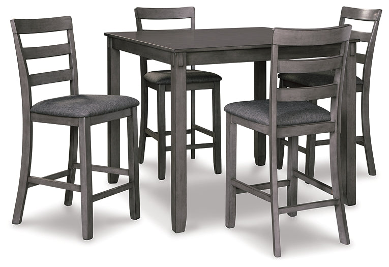 Bridson Square Counter TBL Set (5/CN) Homeline Furniture