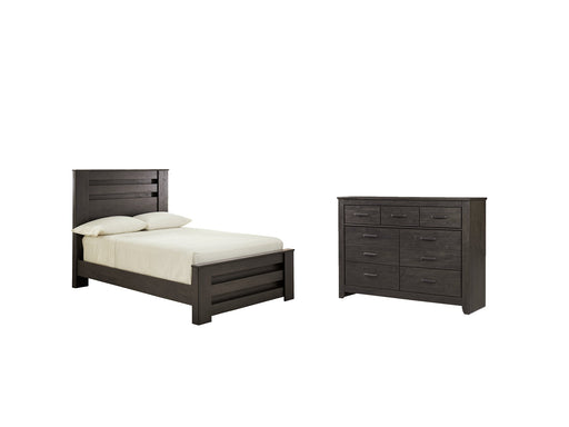 Brinxton Full Panel Bed with Dresser Homeline Furniture