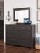 Brinxton Full Panel Bed with Mirrored Dresser, Chest and Nightstand Homeline Furniture