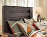 Brinxton Full Panel Headboard with Mirrored Dresser and Chest Homeline Furniture