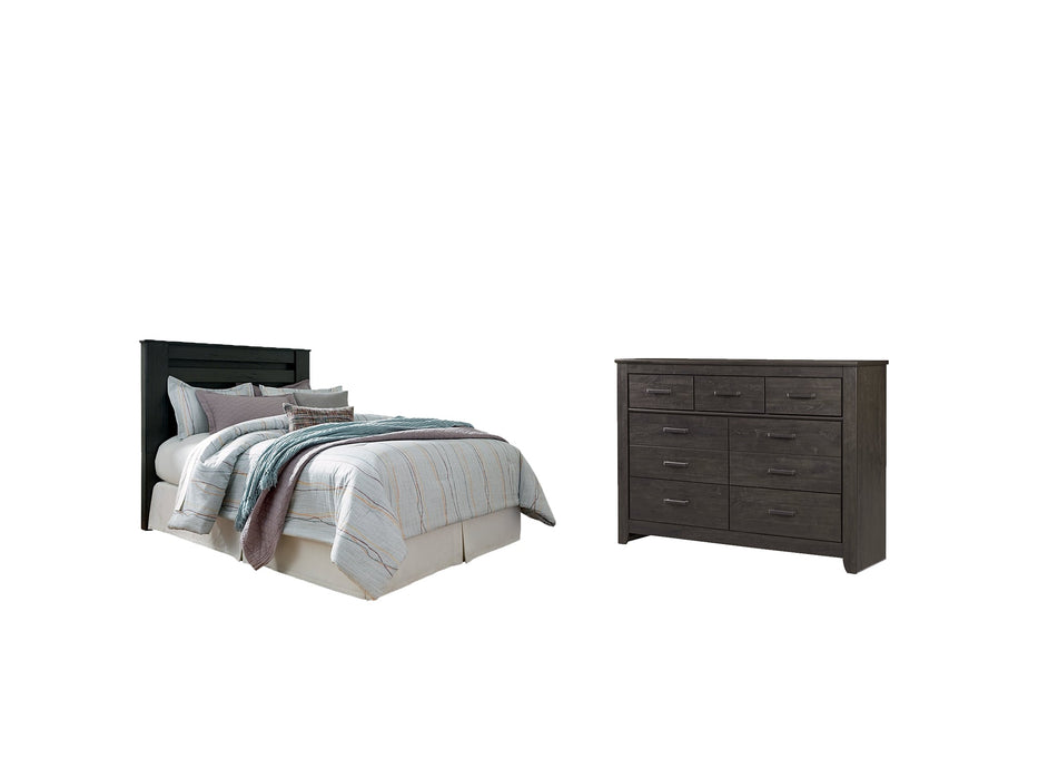 Brinxton King/California King Panel Headboard with Dresser Homeline Furniture