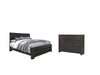 Brinxton King Panel Bed with Dresser Homeline Furniture