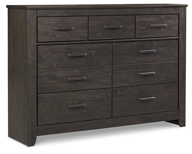 Brinxton King Panel Bed with Dresser Homeline Furniture