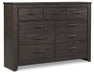 Brinxton Queen/Full Panel Headboard with Dresser Homeline Furniture