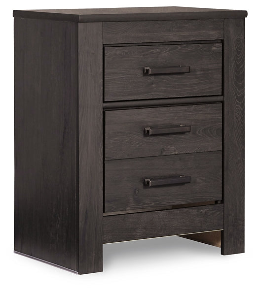 Brinxton Queen Panel Bed with 2 Nightstands Homeline Furniture