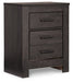 Brinxton Queen Panel Bed with 2 Nightstands Homeline Furniture