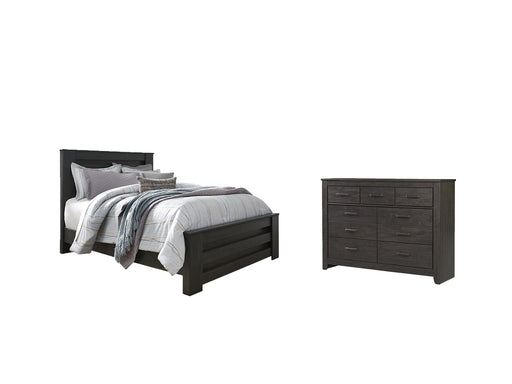 Brinxton Queen Panel Bed with Dresser Homeline Furniture