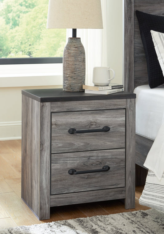 Bronyan Two Drawer Night Stand Homeline Furniture