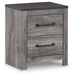 Bronyan Two Drawer Night Stand Homeline Furniture