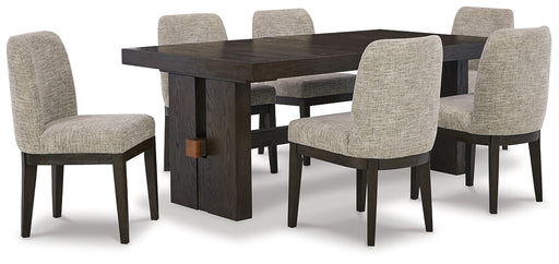 Burkhaus Dining Table and 6 Chairs Homeline Furniture