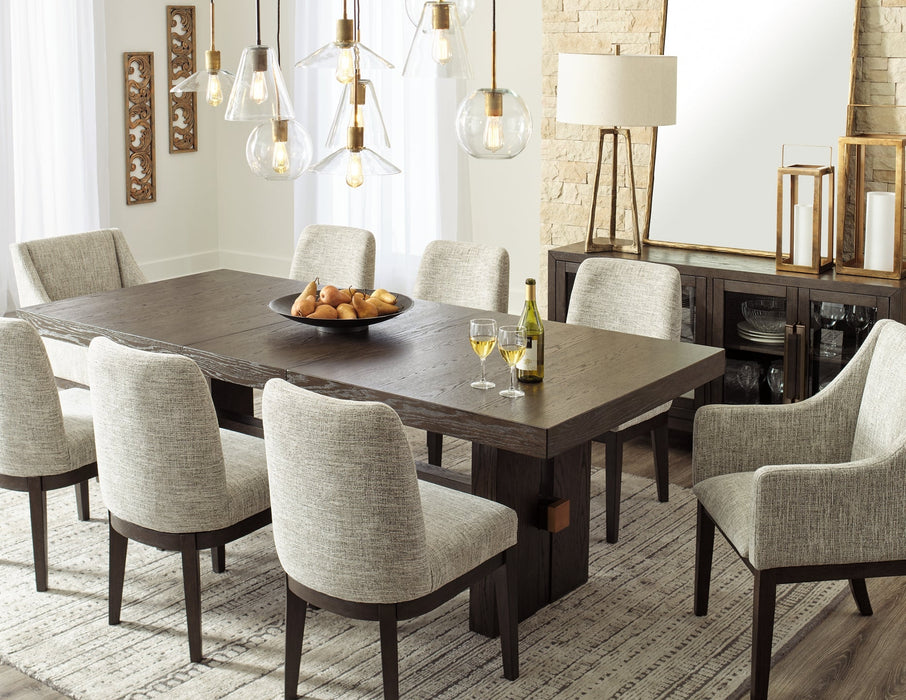 Burkhaus Dining Table and 8 Chairs Homeline Furniture