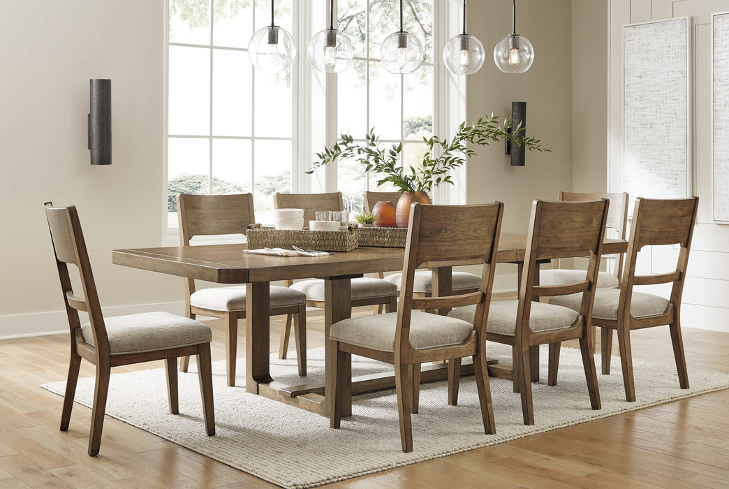 Cabalynn Dining Table and 8 Chairs Homeline Furniture