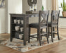 Caitbrook Counter Height Dining Table and 2 Barstools Homeline Furniture