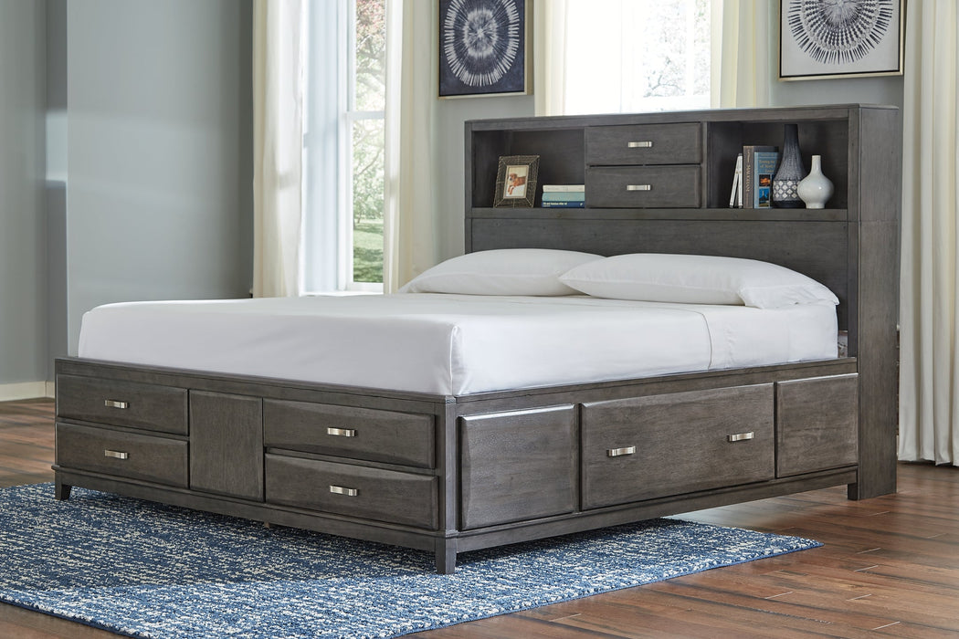 Caitbrook Queen Storage Bed with 8 Drawers with Dresser and Chest Homeline Furniture