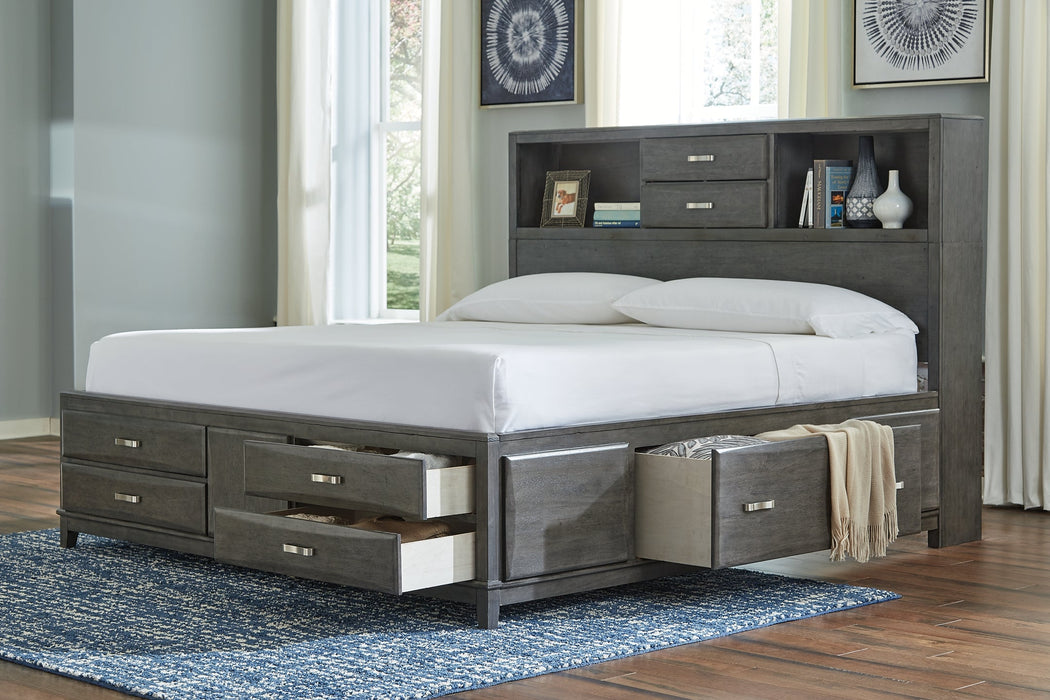 Caitbrook Queen Storage Bed with 8 Drawers with Dresser and Chest Homeline Furniture