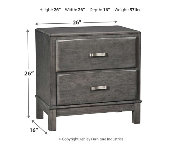 Caitbrook Queen Storage Bed with 8 Storage Drawers with Mirrored Dresser and 2 Nightstands Homeline Furniture