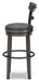 Caitbrook UPH Swivel Barstool (1/CN) Homeline Furniture