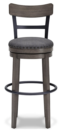 Caitbrook UPH Swivel Barstool (1/CN) Homeline Furniture