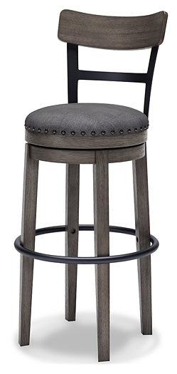 Caitbrook UPH Swivel Barstool (1/CN) Homeline Furniture