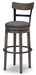 Caitbrook UPH Swivel Barstool (1/CN) Homeline Furniture