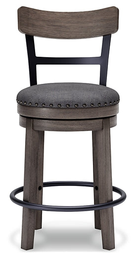 Caitbrook UPH Swivel Barstool (1/CN) Homeline Furniture