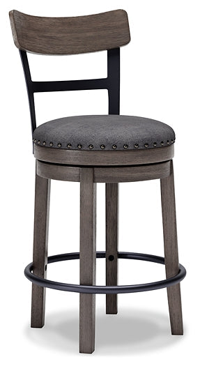 Caitbrook UPH Swivel Barstool (1/CN) Homeline Furniture