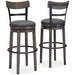 Caitbrook UPH Swivel Barstool (1/CN) Homeline Furniture