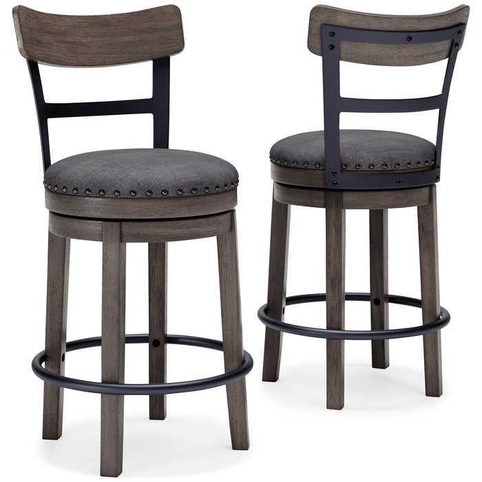 Caitbrook UPH Swivel Barstool (1/CN) Homeline Furniture