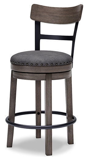 Caitbrook UPH Swivel Barstool (1/CN) Homeline Furniture