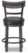 Caitbrook UPH Swivel Barstool (1/CN) Homeline Furniture