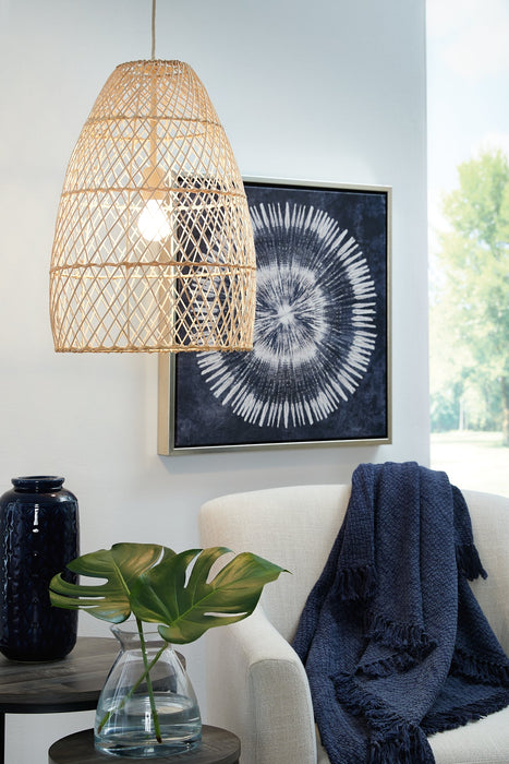 Calett Rattan Pendant Light (1/CN) Homeline Furniture