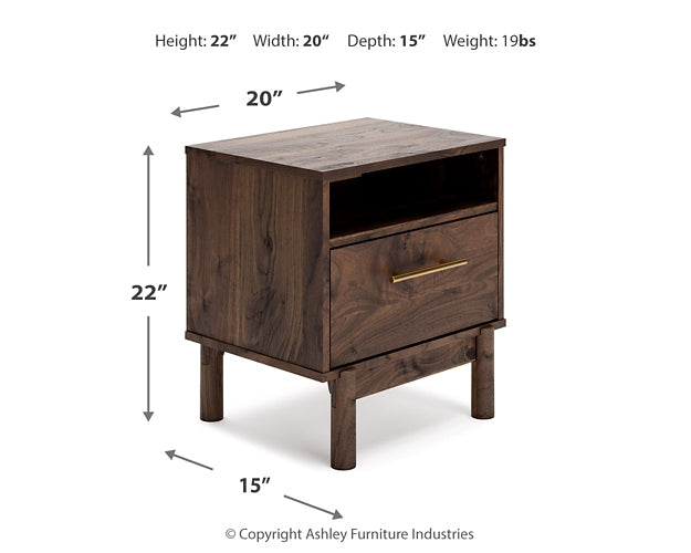 Calverson One Drawer Night Stand Homeline Furniture