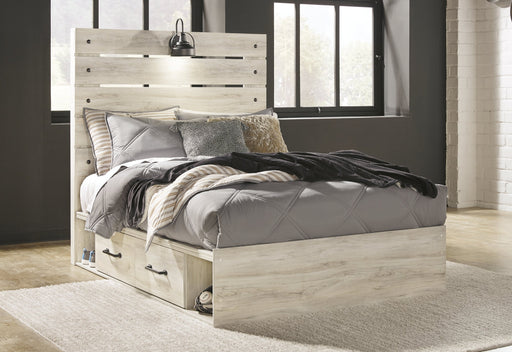 Cambeck Full Panel Bed with 4 Storage Drawers with Dresser Homeline Furniture