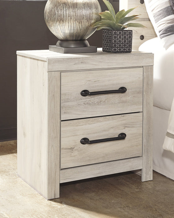 Cambeck Full Panel Bed with 4 Storage Drawers with Mirrored Dresser and 2 Nightstands Homeline Furniture