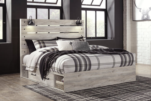 Cambeck King Panel Bed with 4 Storage Drawers with Dresser Homeline Furniture