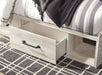 Cambeck Queen Panel Bed with 2 Storage Drawers with Mirrored Dresser, Chest and Nightstand Homeline Furniture