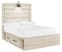 Cambeck Queen Panel Bed with 2 Storage Drawers with Mirrored Dresser, Chest and Nightstand Homeline Furniture