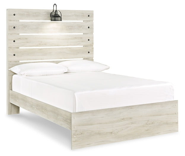 Cambeck Queen Panel Bed with Mirrored Dresser, Chest and 2 Nightstands Homeline Furniture