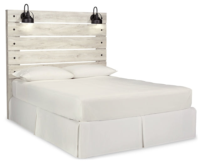 Cambeck Queen Panel Headboard with Mirrored Dresser, Chest and 2 Nightstands Homeline Furniture