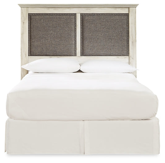 Cambeck Queen Upholstered Panel Headboard with Mirrored Dresser, Chest and Nightstand Homeline Furniture